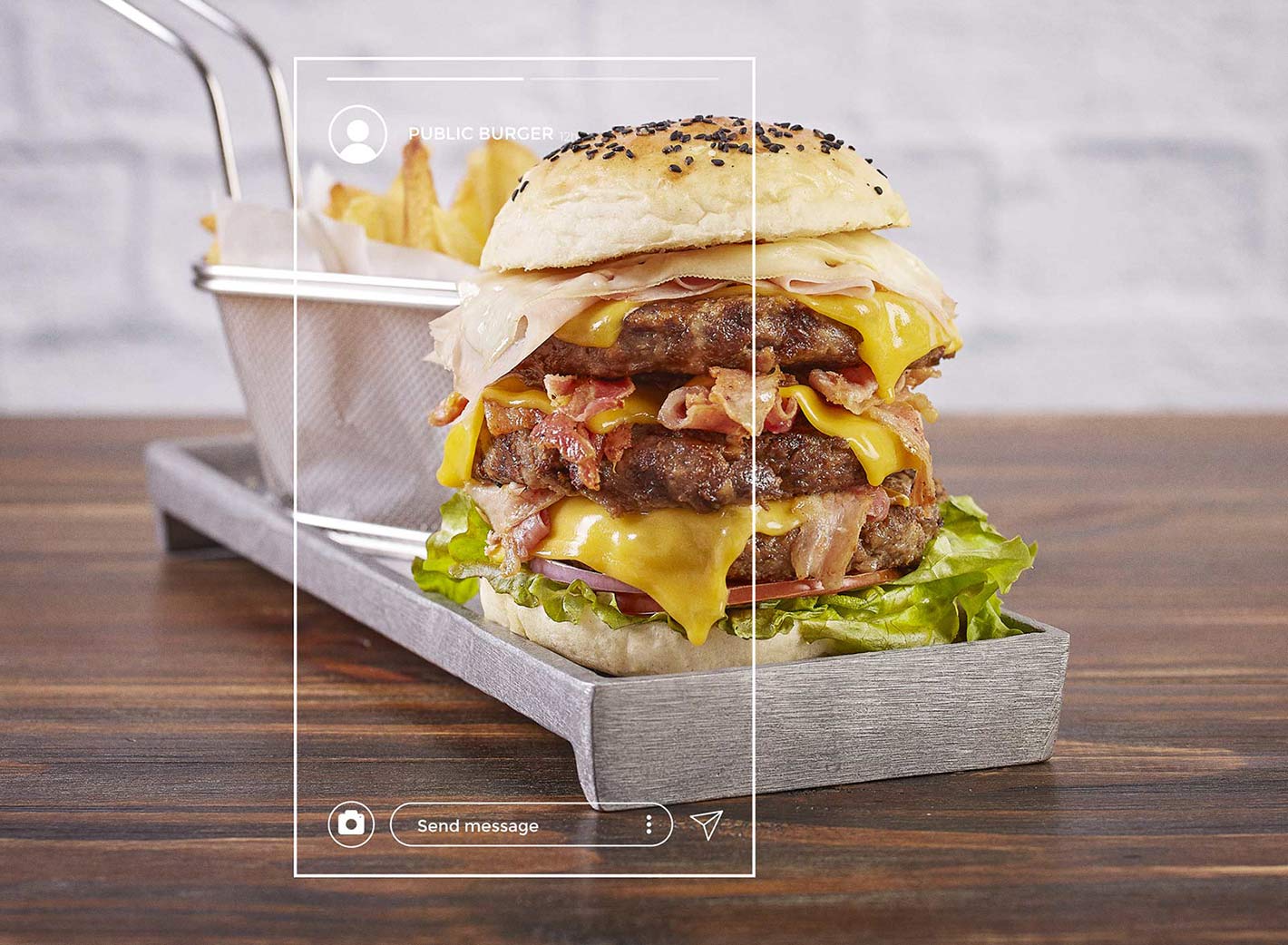 Hamburguesa. Food Photography para Public Burger