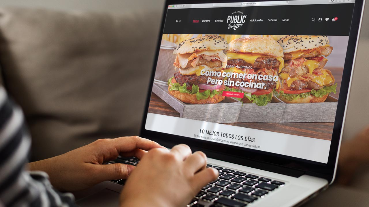 Diseño y desarrollo de Tienda online / ecommerce para Public Burger. Fotografías de la tienda, PH Charly Orieta Keipert