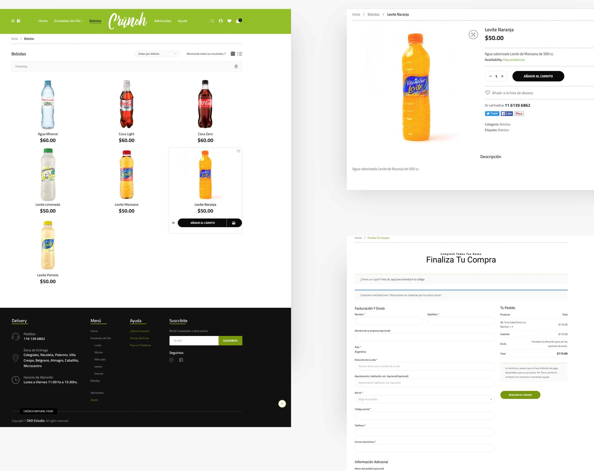Diseño y desarrollo de Tienda online / ecommerce para Crünch. By OKD Estudio. Fotografías de la tienda, PH Charly Orieta Keipert